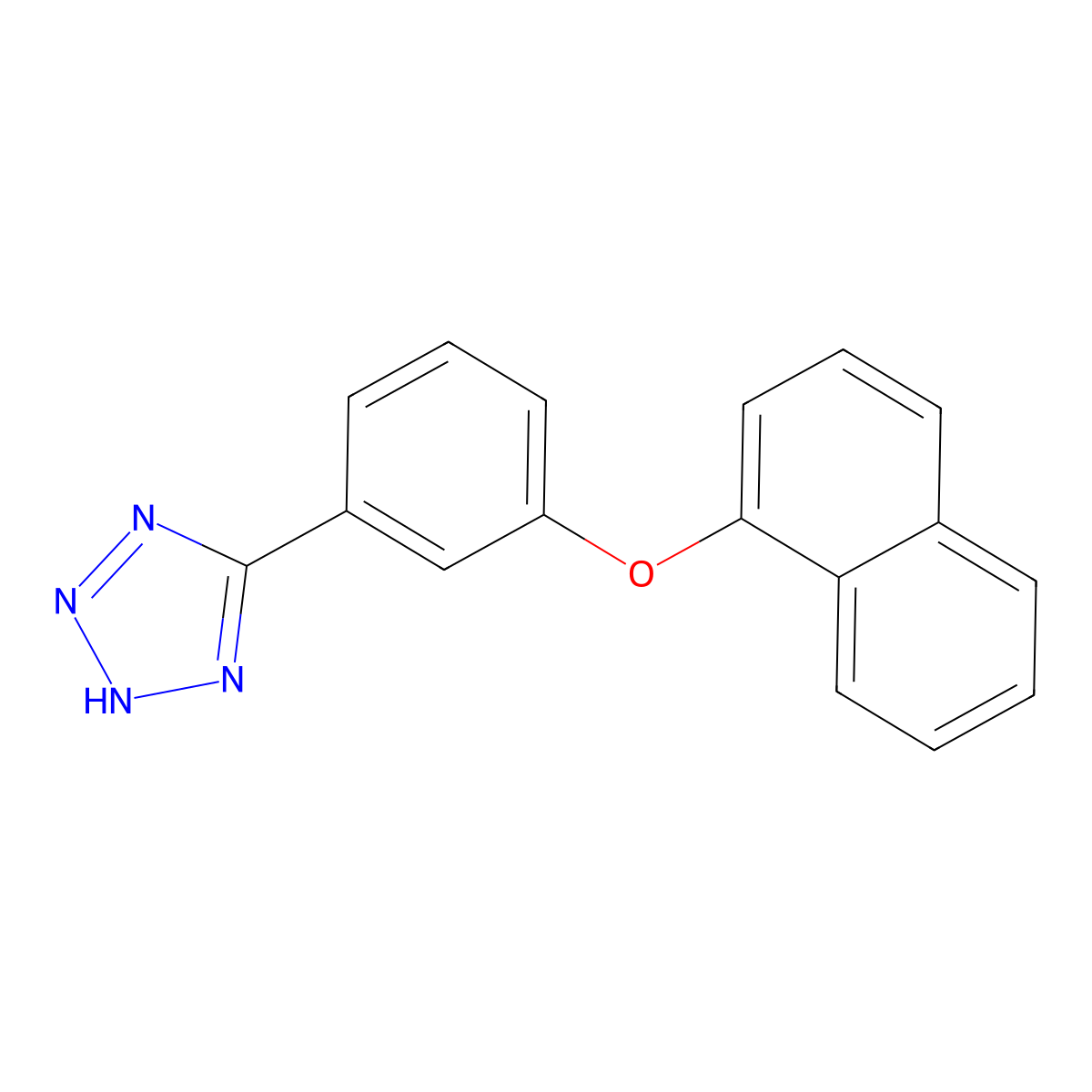 5-[3-(1-Naphthyloxy)phenyl]-2H-tetrazole molecular structure, CAS 1314406-47-7