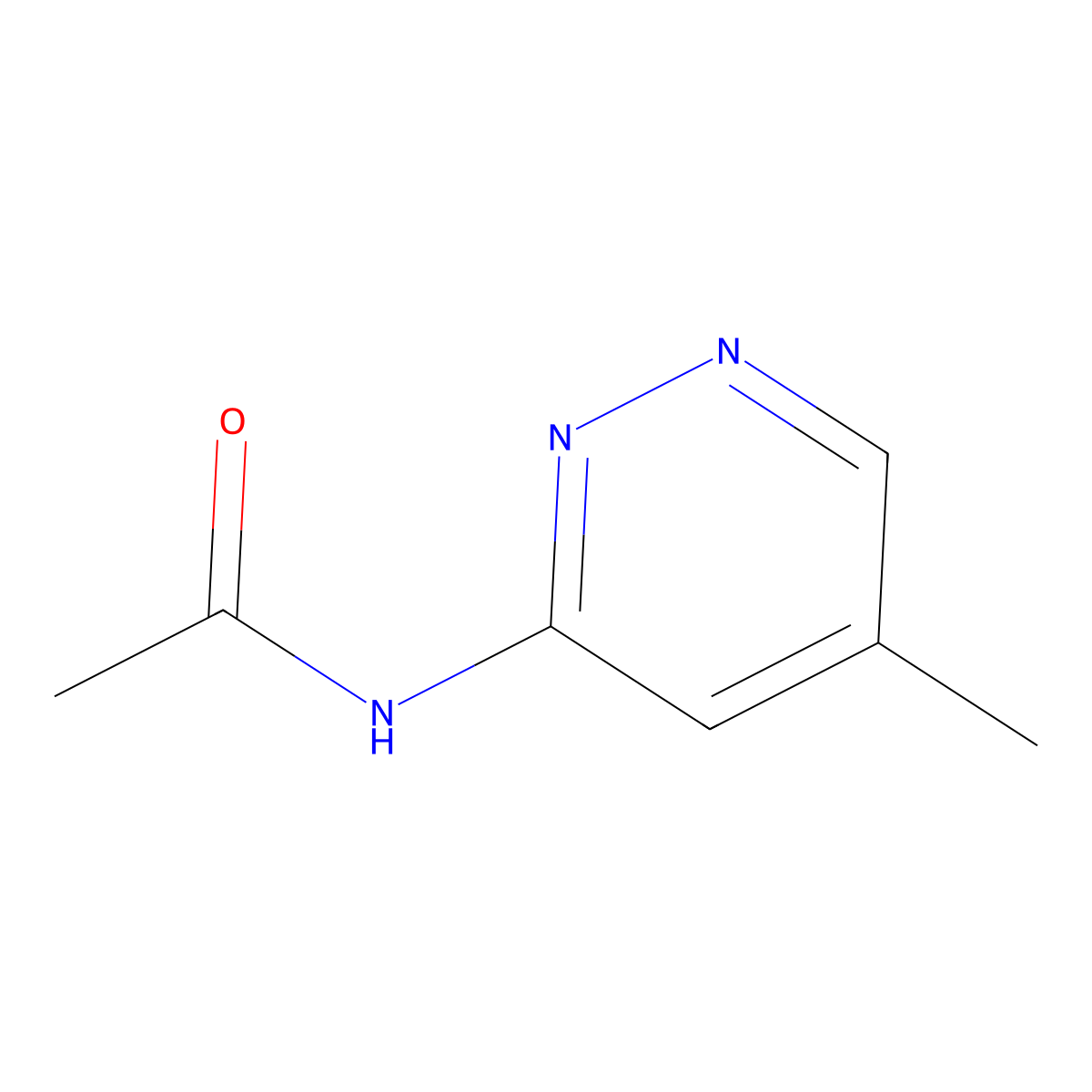 N-(5-methylpyridazin-3-yl)acetamide molecular structure, CAS 1314406-52-4