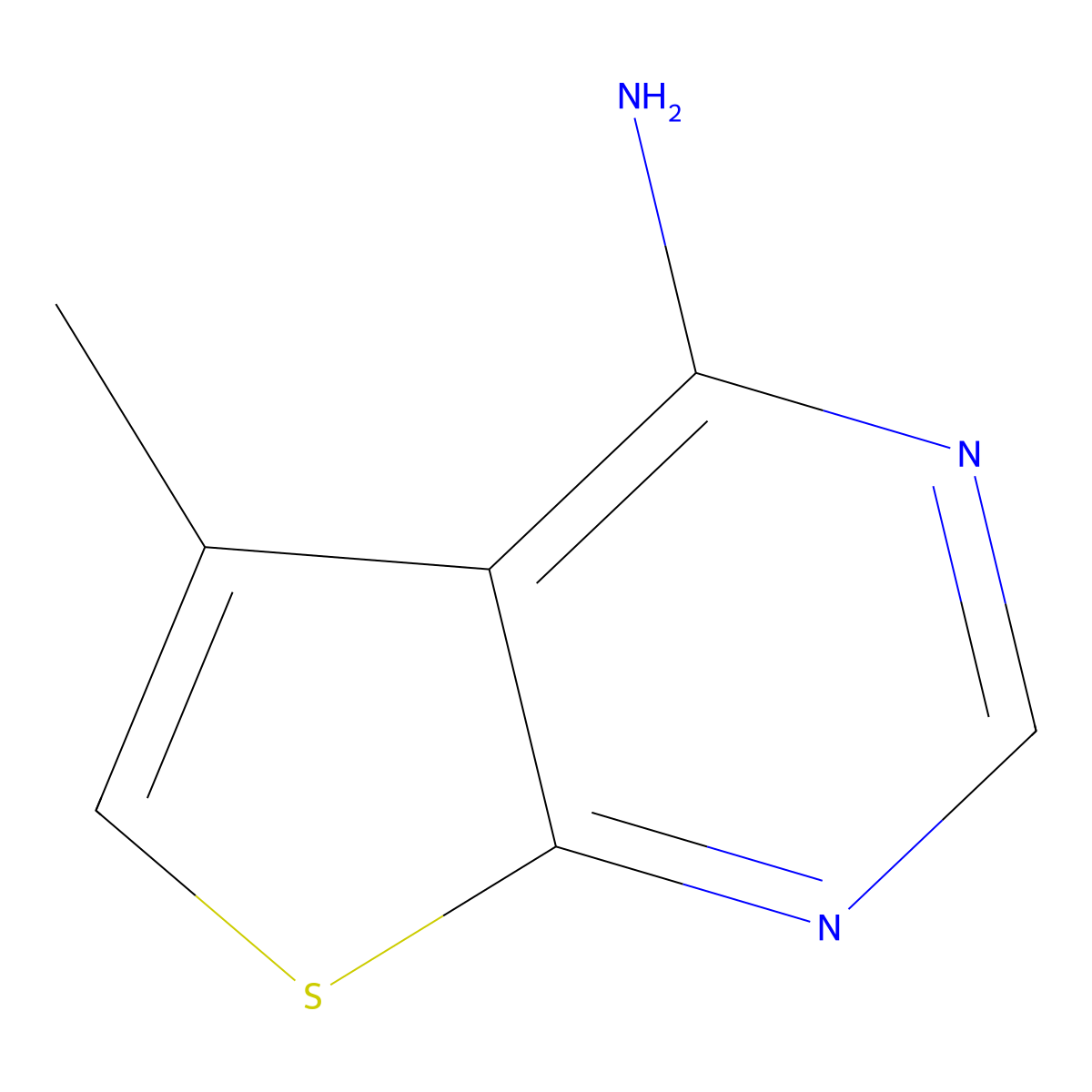 5-Methylthieno[2,3-d]pyrimidin-4-amine molecular structure, CAS 13145-89-6
