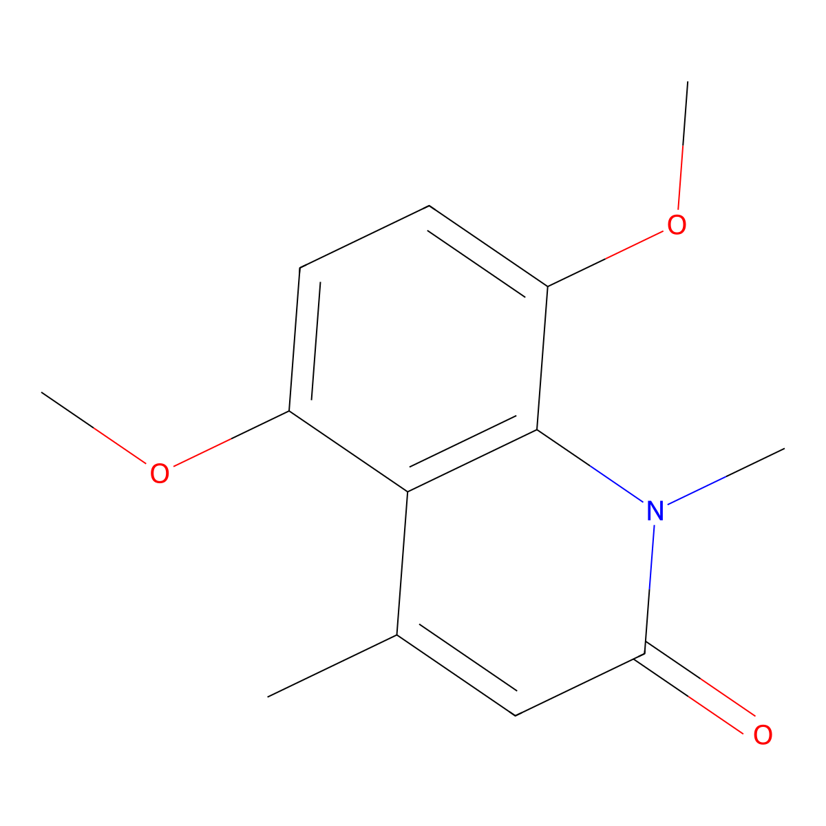 5,8-Dimethoxy-1,4-dimethylquinolin-2(1H)-one molecular structure, CAS 131451-78-0