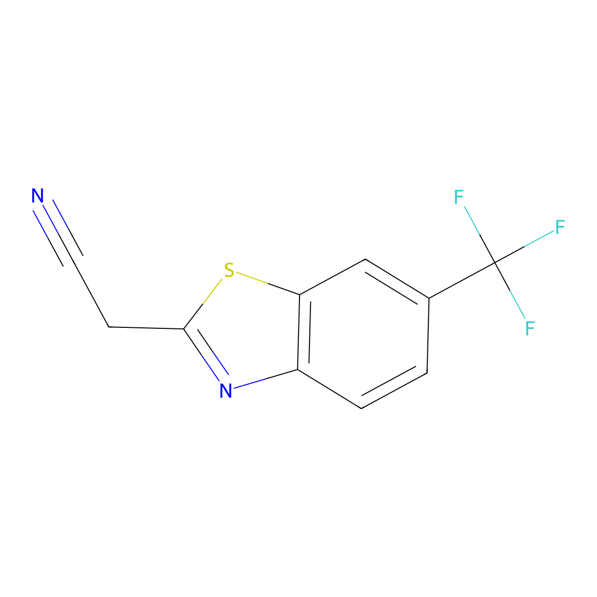 2-[6-(Trifluoromethyl)-1,3-benzothiazol-2-yl]acetonitrile molecular structure, CAS 1314518-62-1