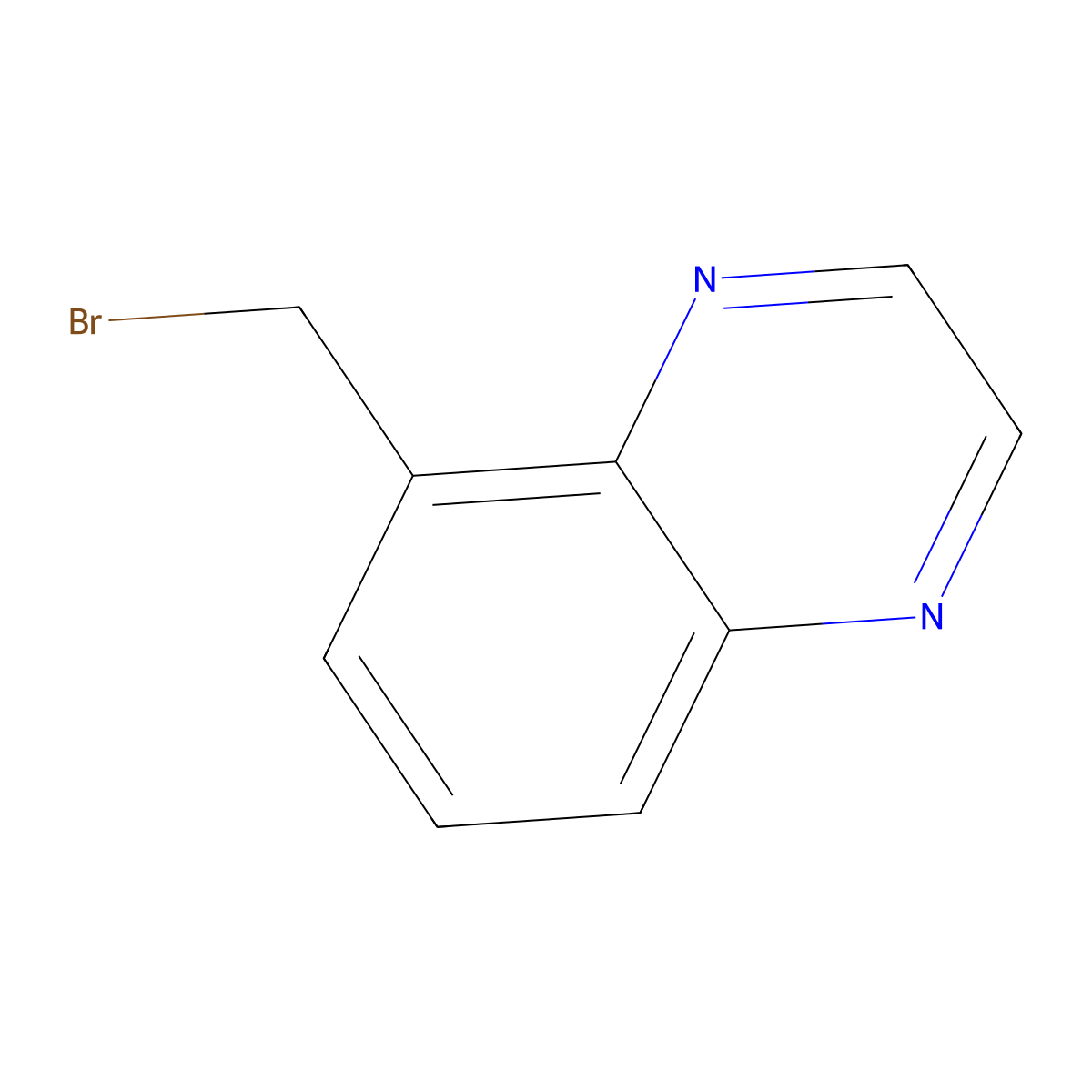 5-(Bromomethyl)quinoxaline molecular structure, CAS 131454-80-3