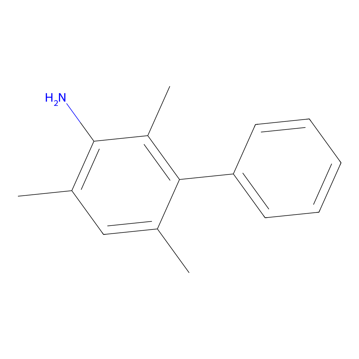 2,4,6-Trimethyl-3-phenylaniline molecular structure, CAS 131456-77-4