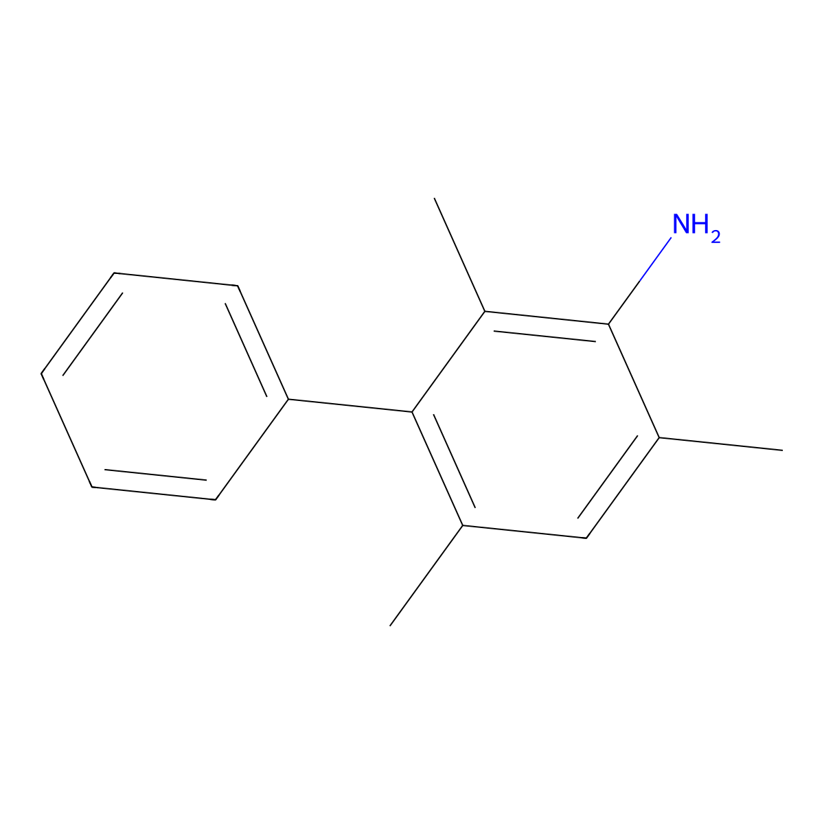 2,4,6-Trimethyl-3-phenylaniline molecular structure, CAS 131456-77-4