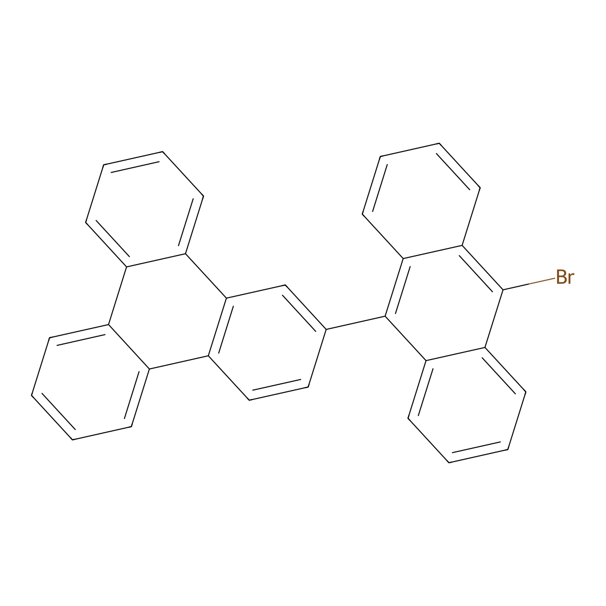 2-(10-Bromoanthracen-9-yl)triphenylene molecular structure, CAS 1314562-66-7