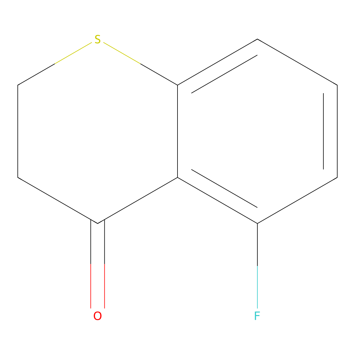 5-Fluorothiochroman-4-one molecular structure, CAS 1314639-03-6