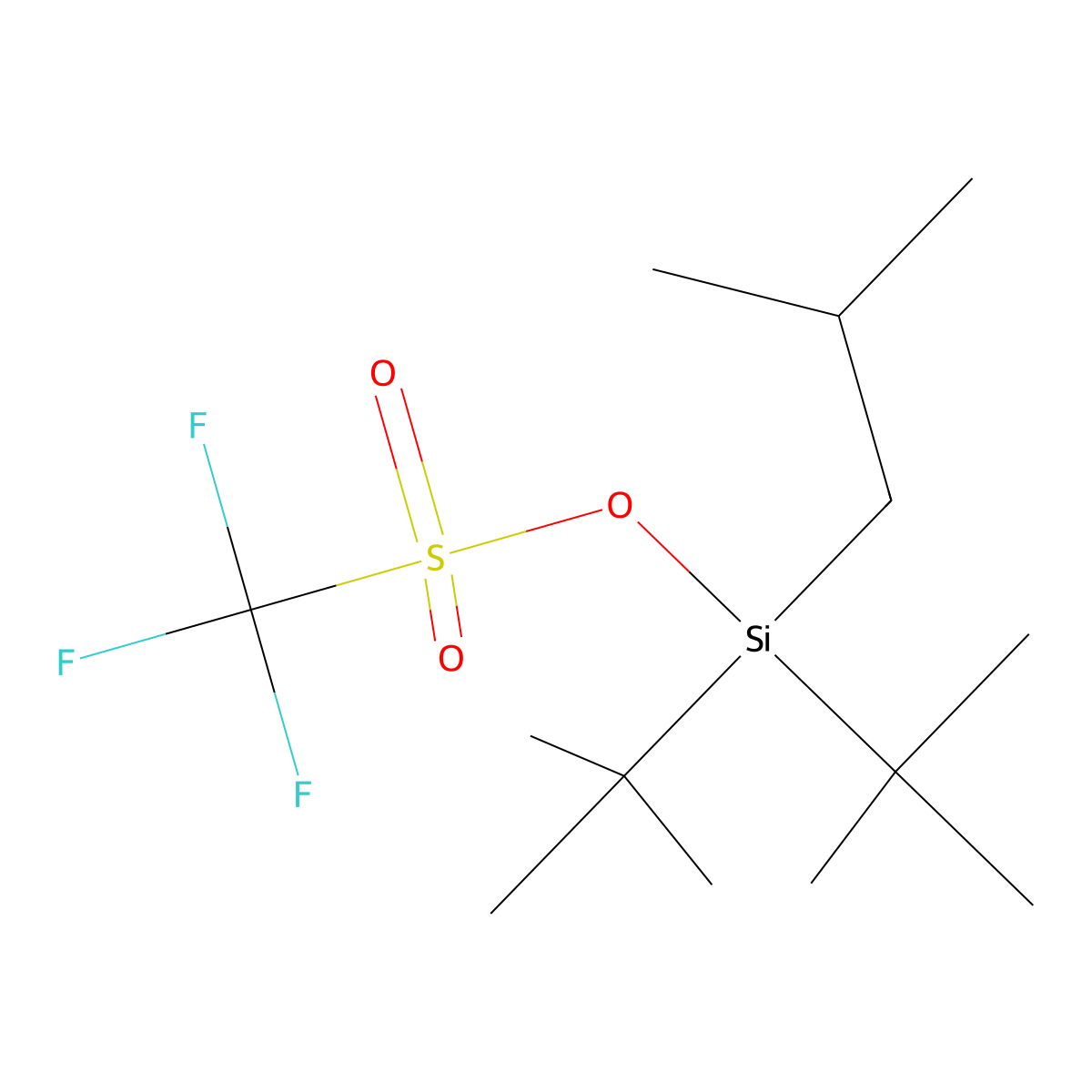 Di-tert-butylisobutylsilyl triflate molecular structure, CAS 1314639-86-5