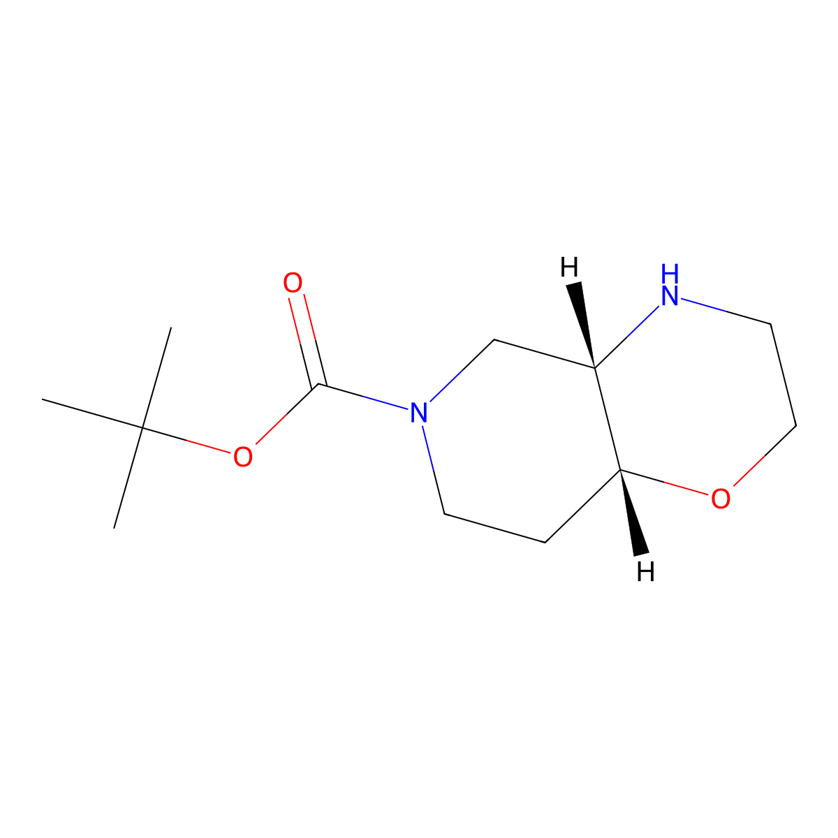 (4aS,8aR)-tert-butyl hexahydro-2H-pyrido[4,3-b][1,4]oxazine-6(7H)-carboxylate molecular structure, CAS 1314641-05-8