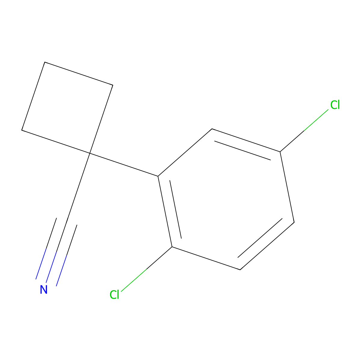 1-(2,5-Dichlorophenyl)cyclobutanecarbonitrile molecular structure, CAS 1314648-51-5