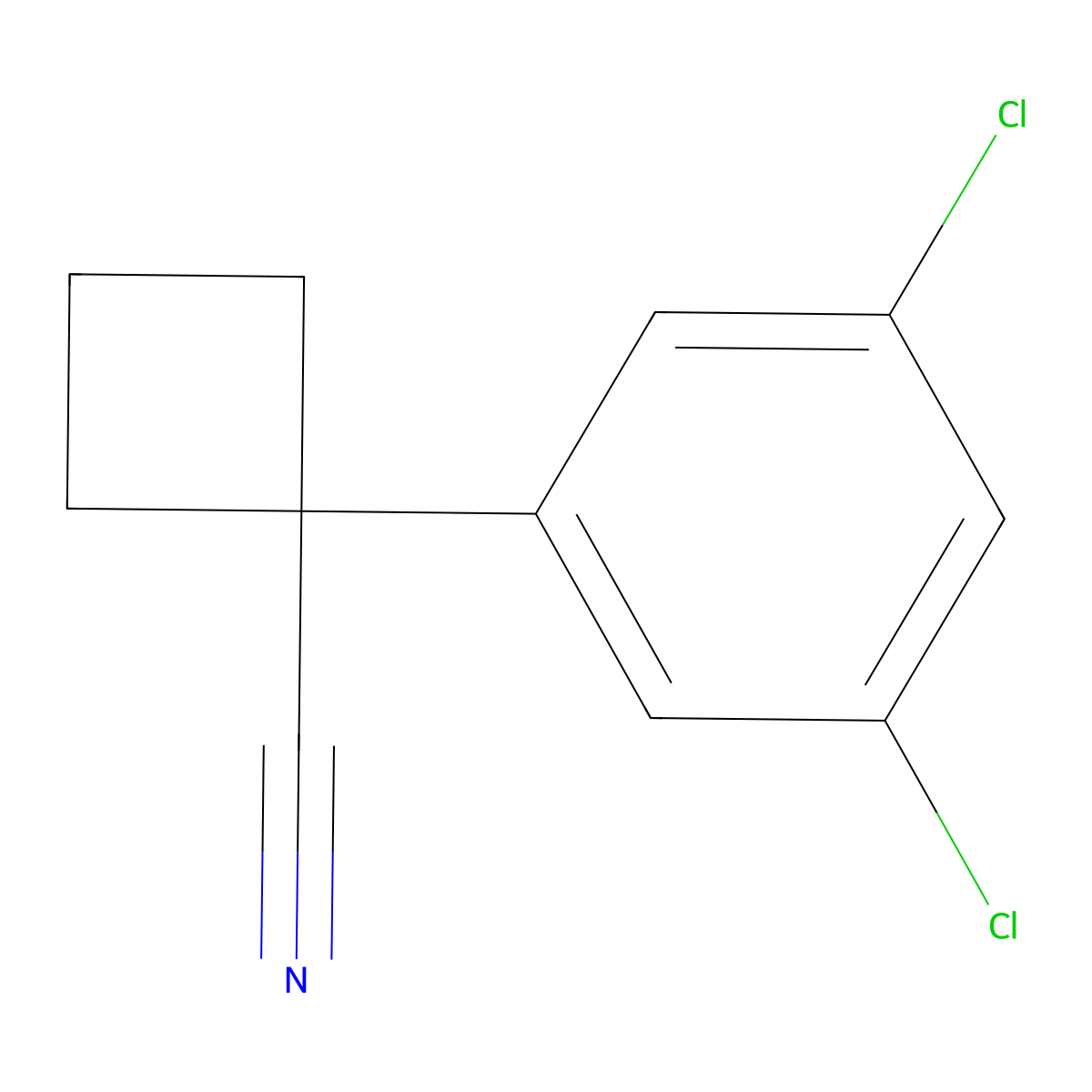 1-(3,5-Dichlorophenyl)cyclobutanecarbonitrile molecular structure, CAS 1314648-87-7