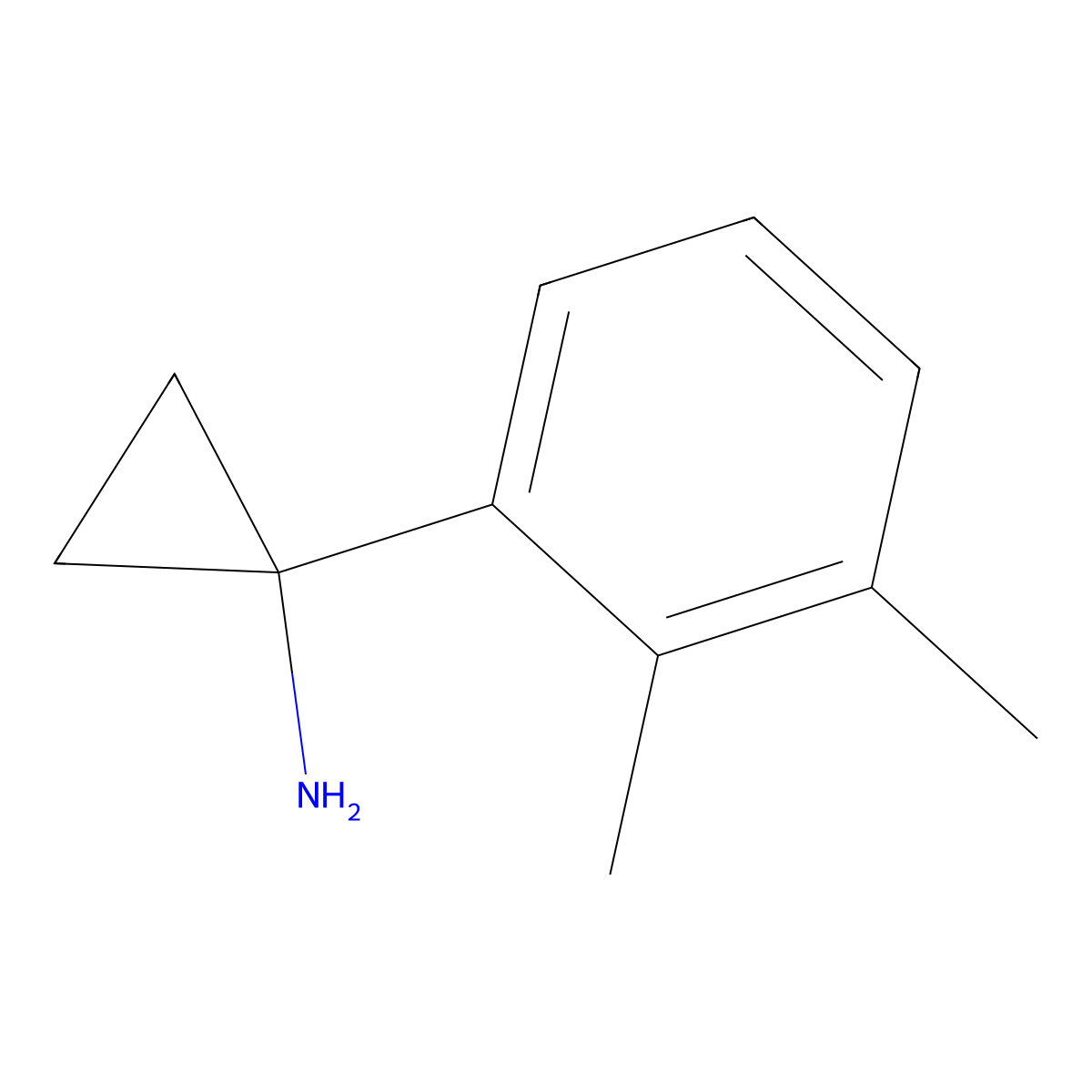 1-(2,3-Dimethylphenyl)cyclopropan-1-amine molecular structure, CAS 1314660-44-0