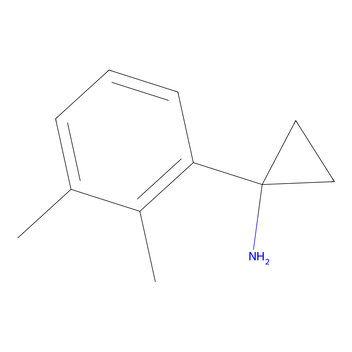 1-(2,3-Dimethylphenyl)cyclopropan-1-amine molecular structure, CAS 1314660-44-0
