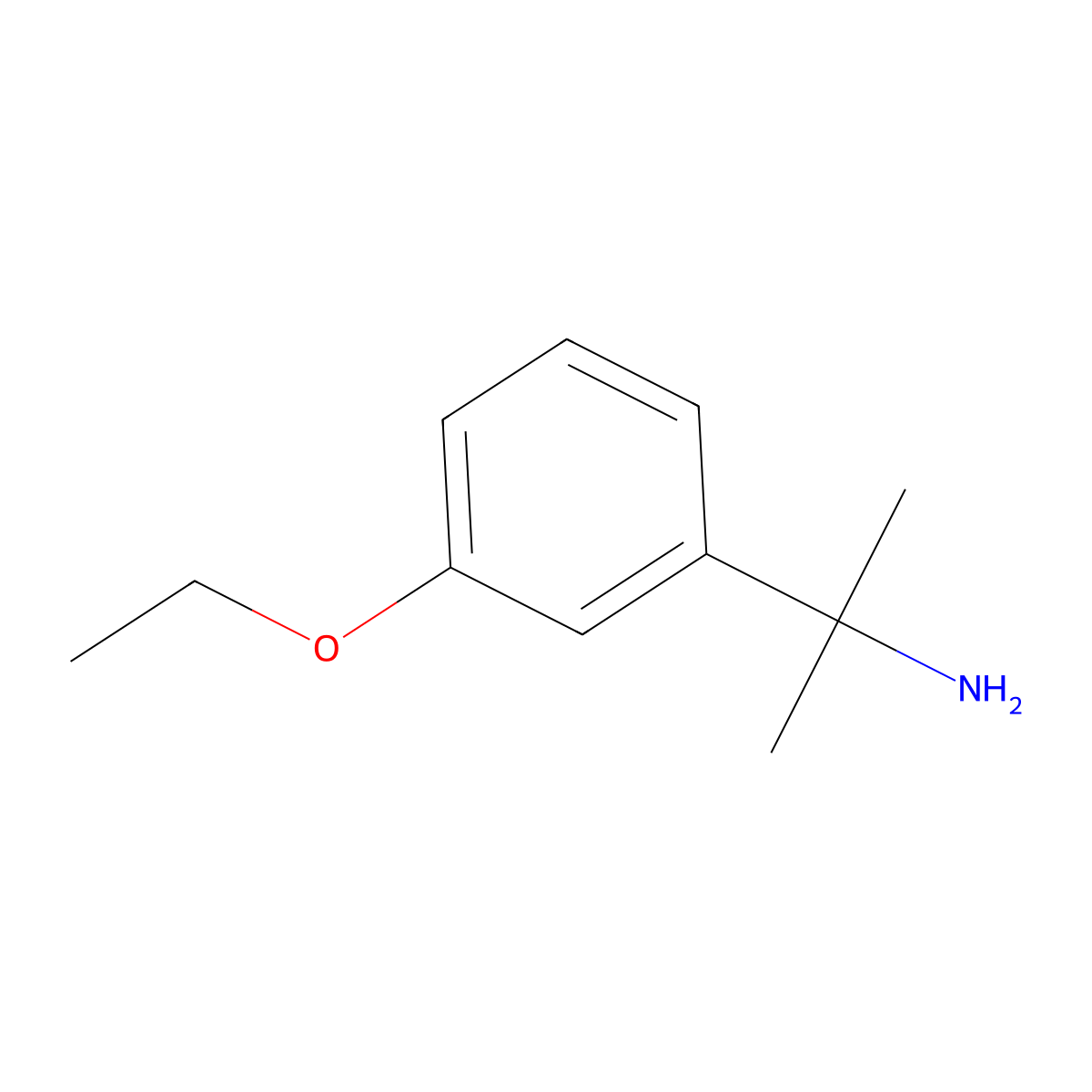 2-(3-Ethoxyphenyl)propan-2-amine molecular structure, CAS 1314665-38-7