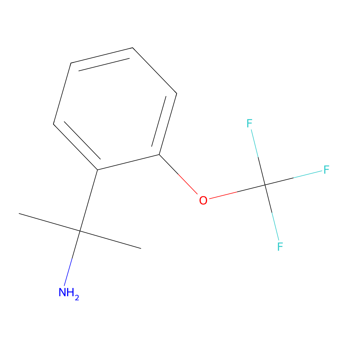 2-[2-(Trifluoromethoxy)phenyl]propan-2-amine molecular structure, CAS 1314666-18-6