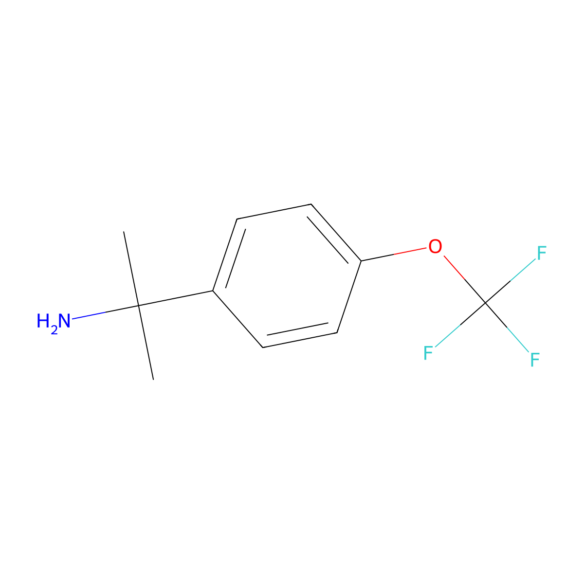 2-[4-(Trifluoromethoxy)phenyl]propan-2-amine molecular structure, CAS 1314666-68-6