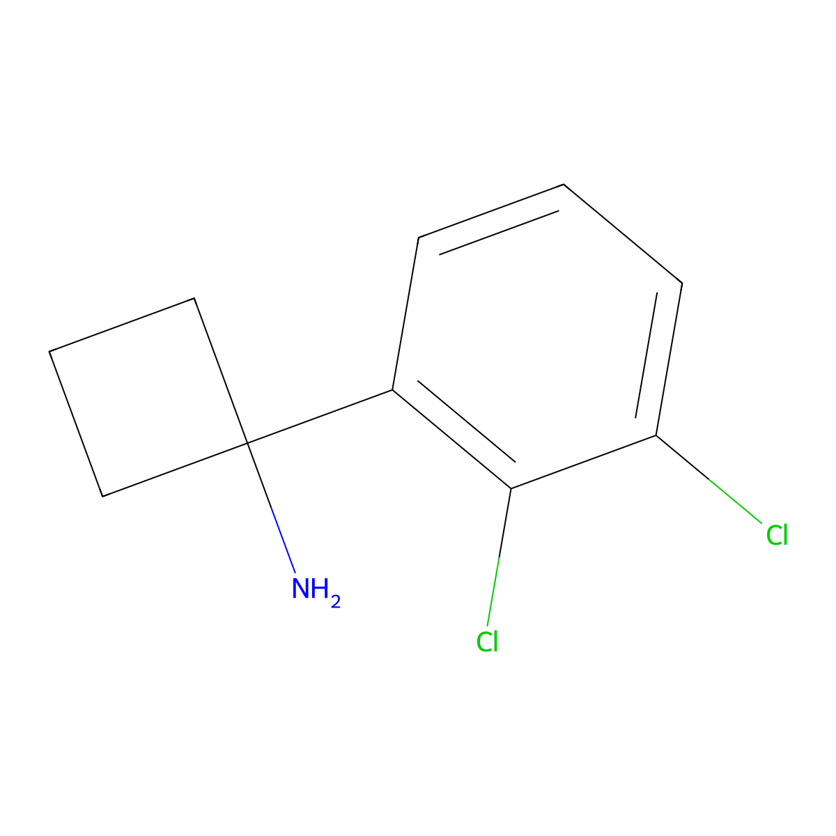 1-(2,3-Dichlorophenyl)cyclobutanamine molecular structure, CAS 1314669-09-4