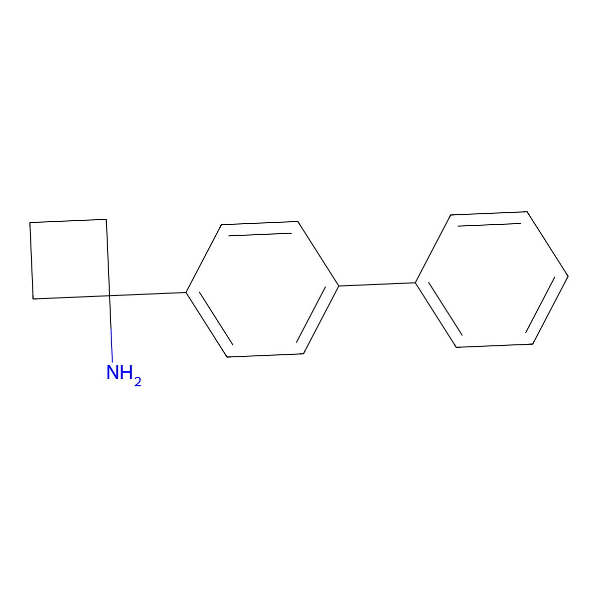 1-(4-Biphenylyl)cyclobutanamine molecular structure, CAS 1314669-14-1