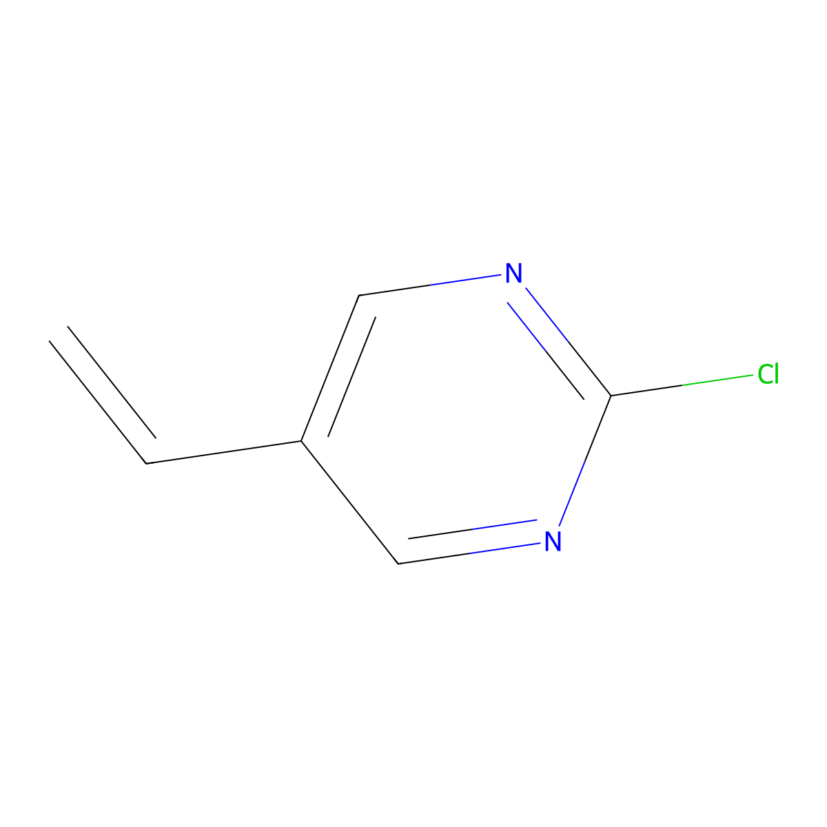 2-Chloro-5-vinylpyrimidine molecular structure, CAS 131467-06-6