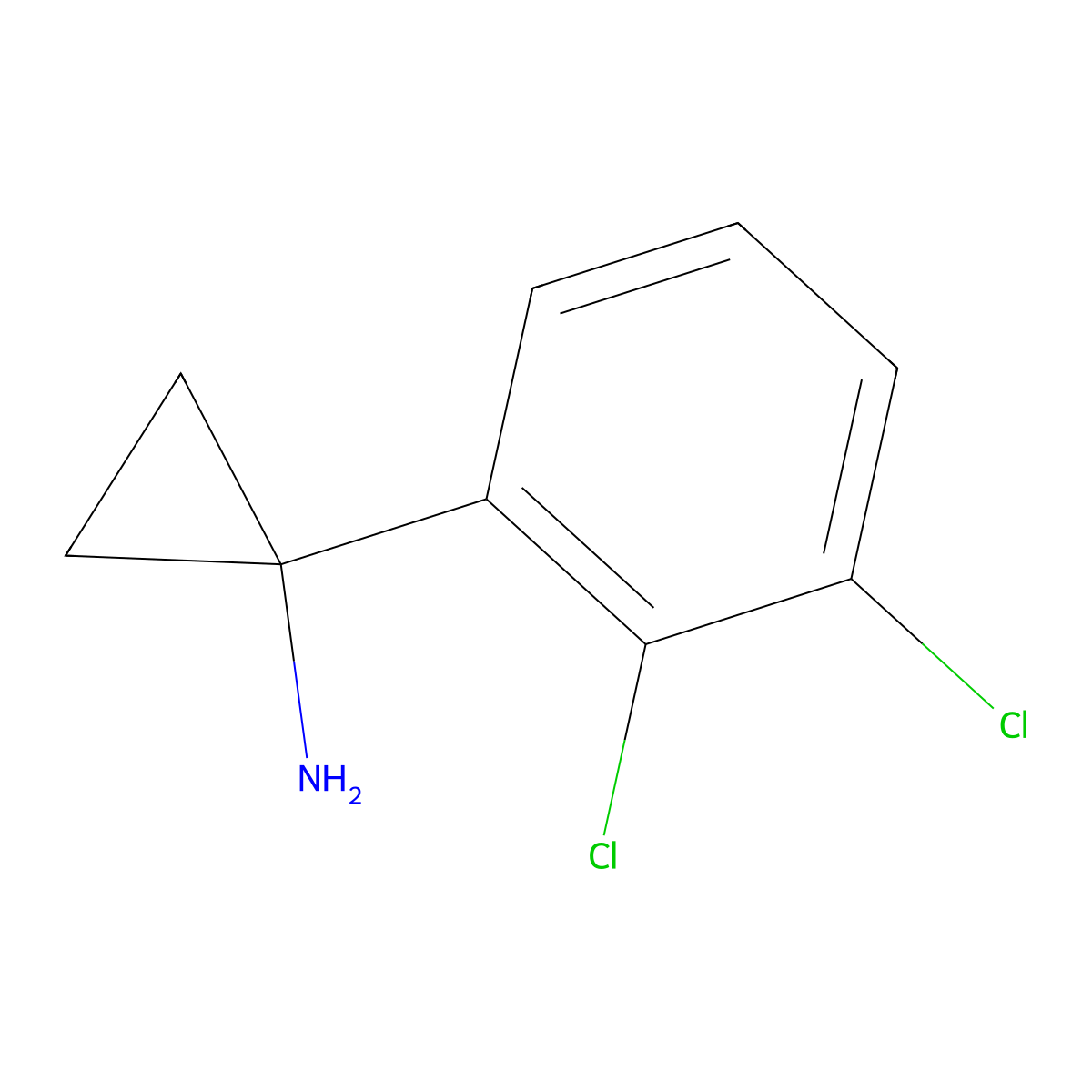 1-(2,3-Dichlorophenyl)cyclopropanamine molecular structure, CAS 1314674-89-9