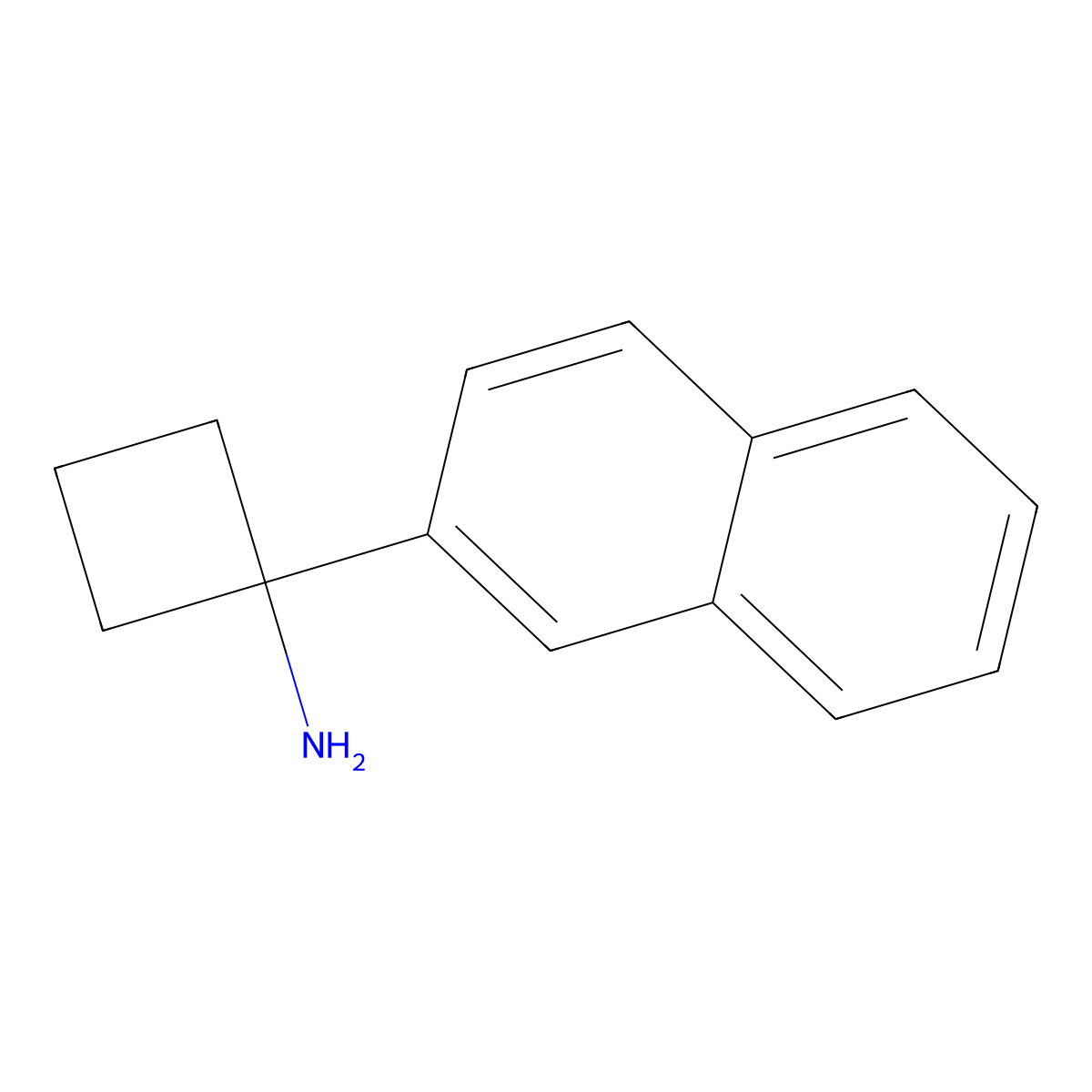 1-(2-Naphthyl)cyclobutanamine molecular structure, CAS 1314676-20-4