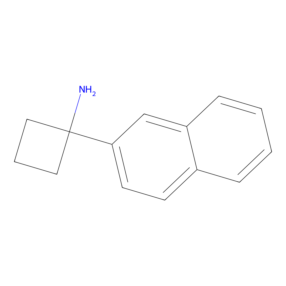 1-(2-Naphthyl)cyclobutanamine molecular structure, CAS 1314676-20-4
