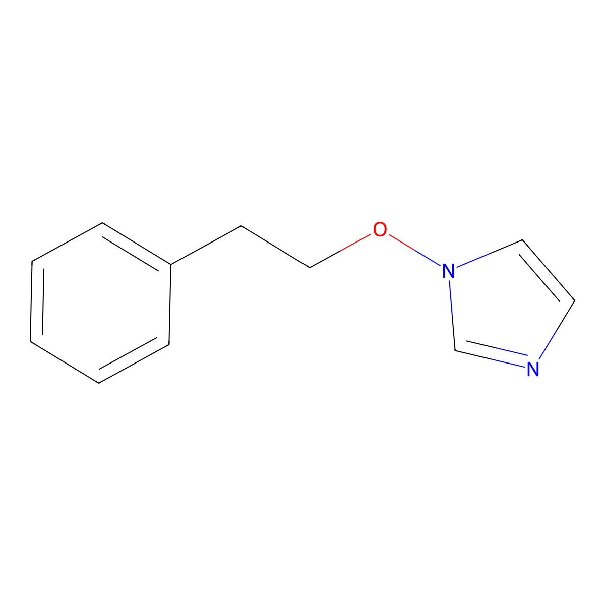 1-(phenethyloxy)-1H-imidazole molecular structure, CAS 131468-91-2