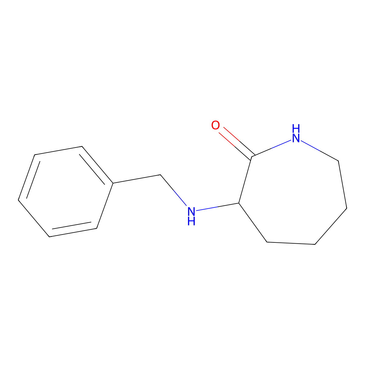 3-(Benzylamino)azepan-2-one molecular structure, CAS 13147-86-9