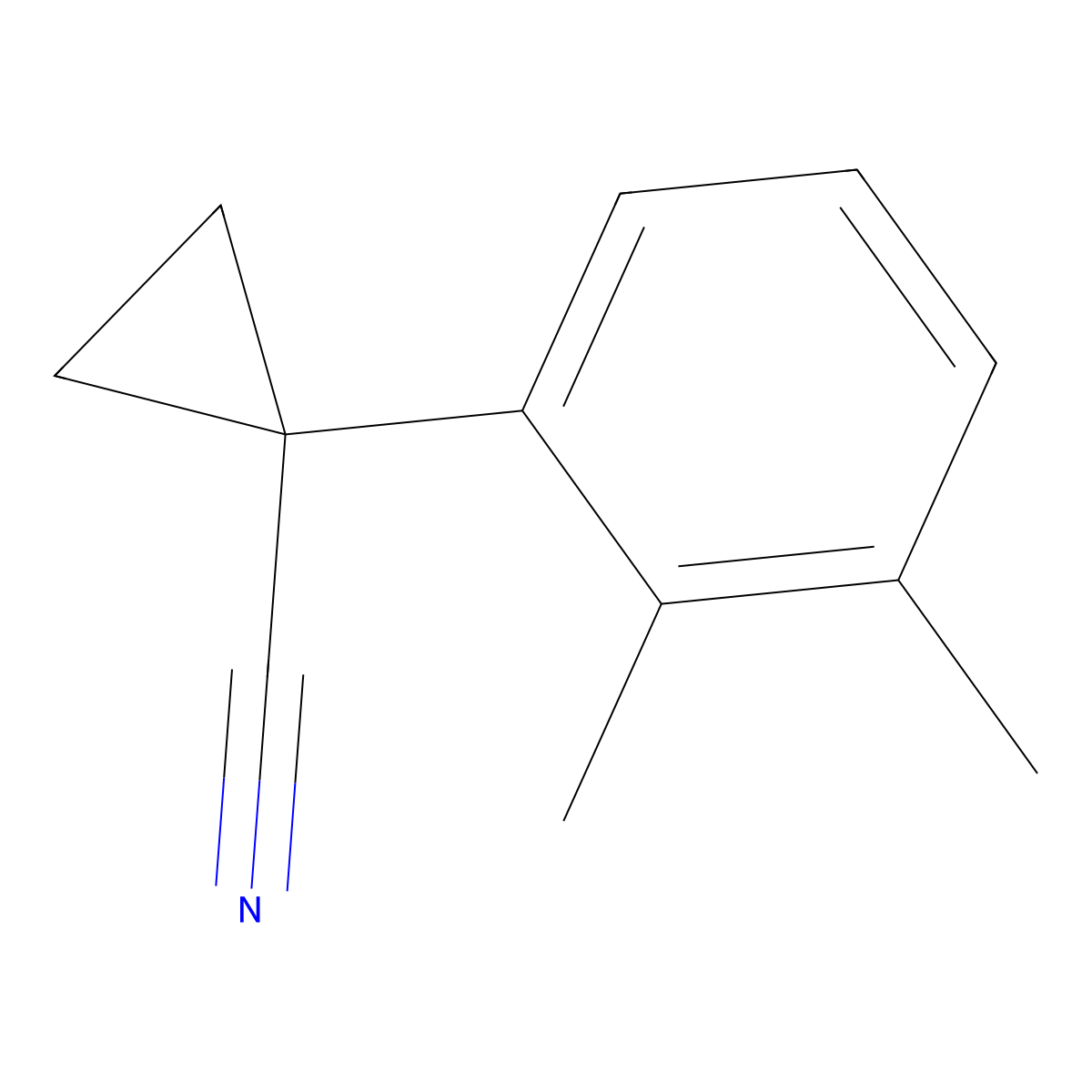 1-(2,3-Dimethylphenyl)cyclopropane-1-carbonitrile molecular structure, CAS 1314711-58-4