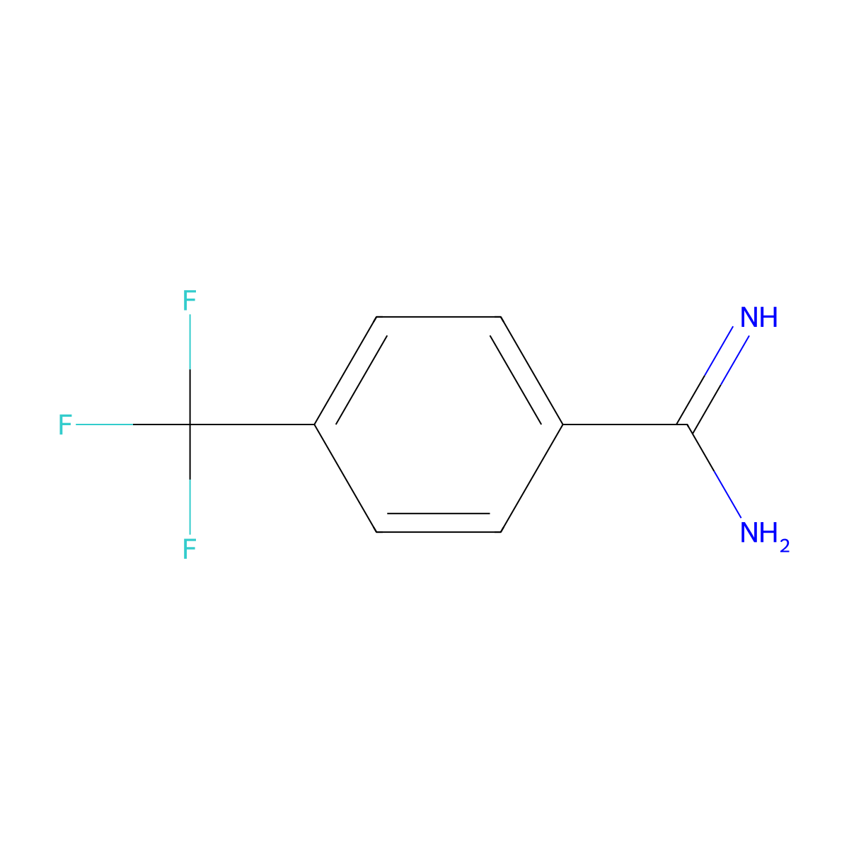 4-(Trifluoromethyl)benzenecarboximidamide molecular structure, CAS 131472-28-1