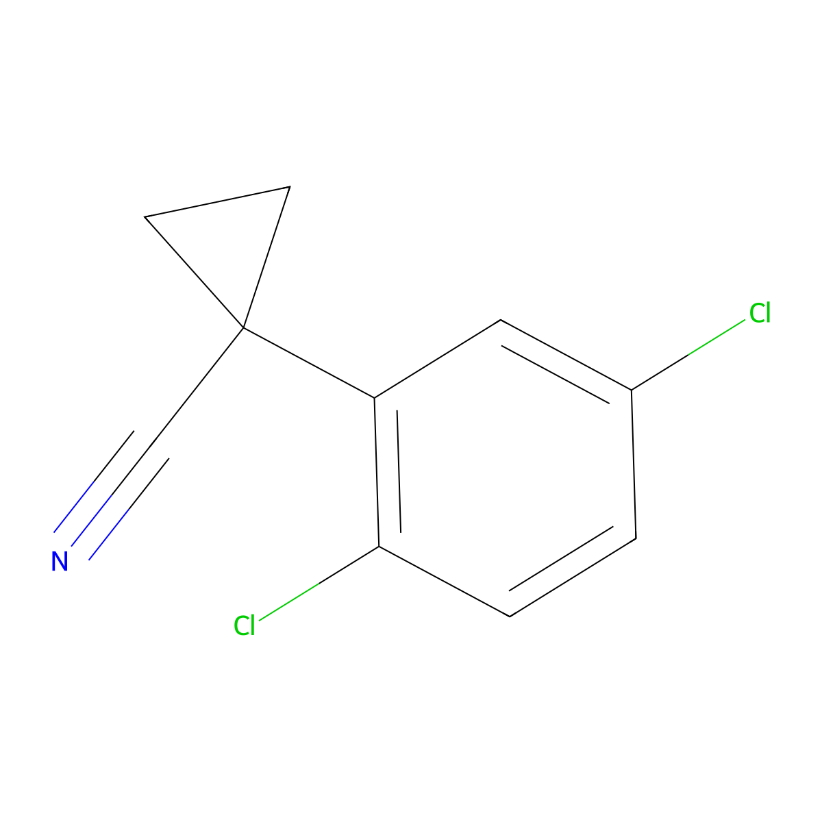 1-(2,5-Dichlorophenyl)cyclopropanecarbonitrile molecular structure, CAS 1314725-70-6