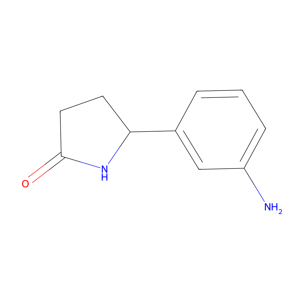 5-(3-Aminophenyl)pyrrolidin-2-one molecular structure, CAS 1314735-19-7
