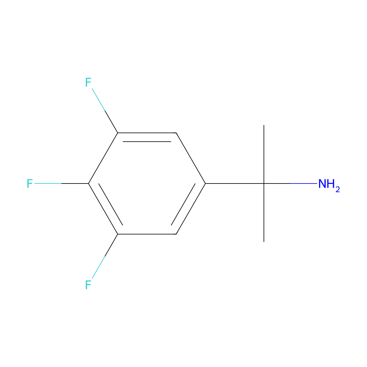 2-(3,4,5-Trifluorophenyl)propan-2-amine molecular structure, CAS 1314740-53-8