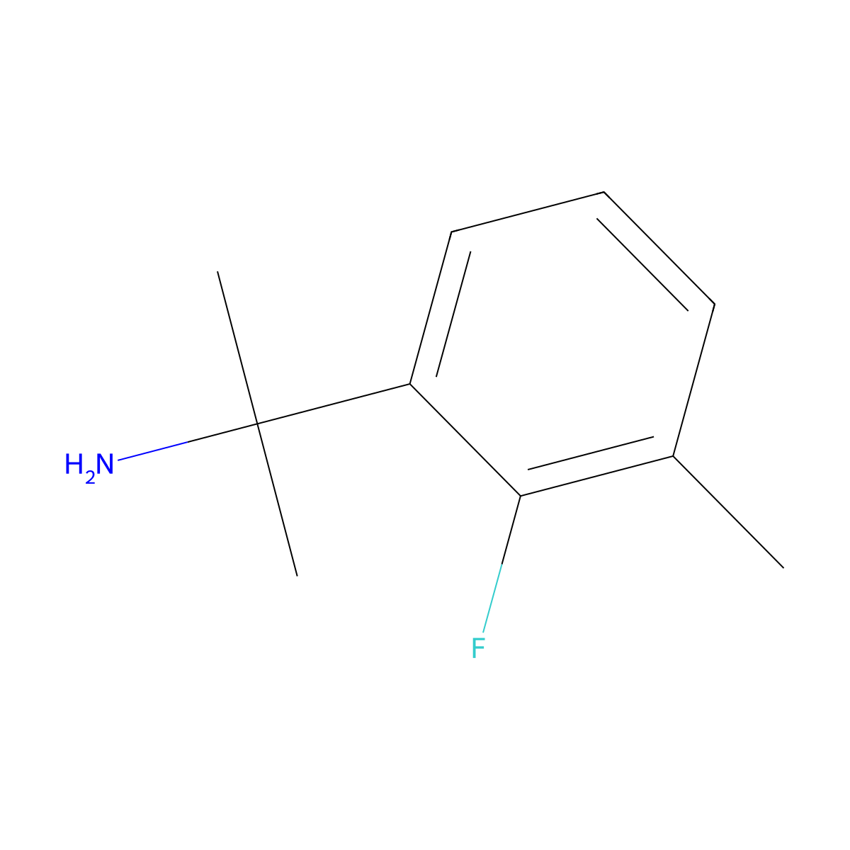 2-(2-Fluoro-3-methylphenyl)propan-2-amine molecular structure, CAS 1314744-22-3