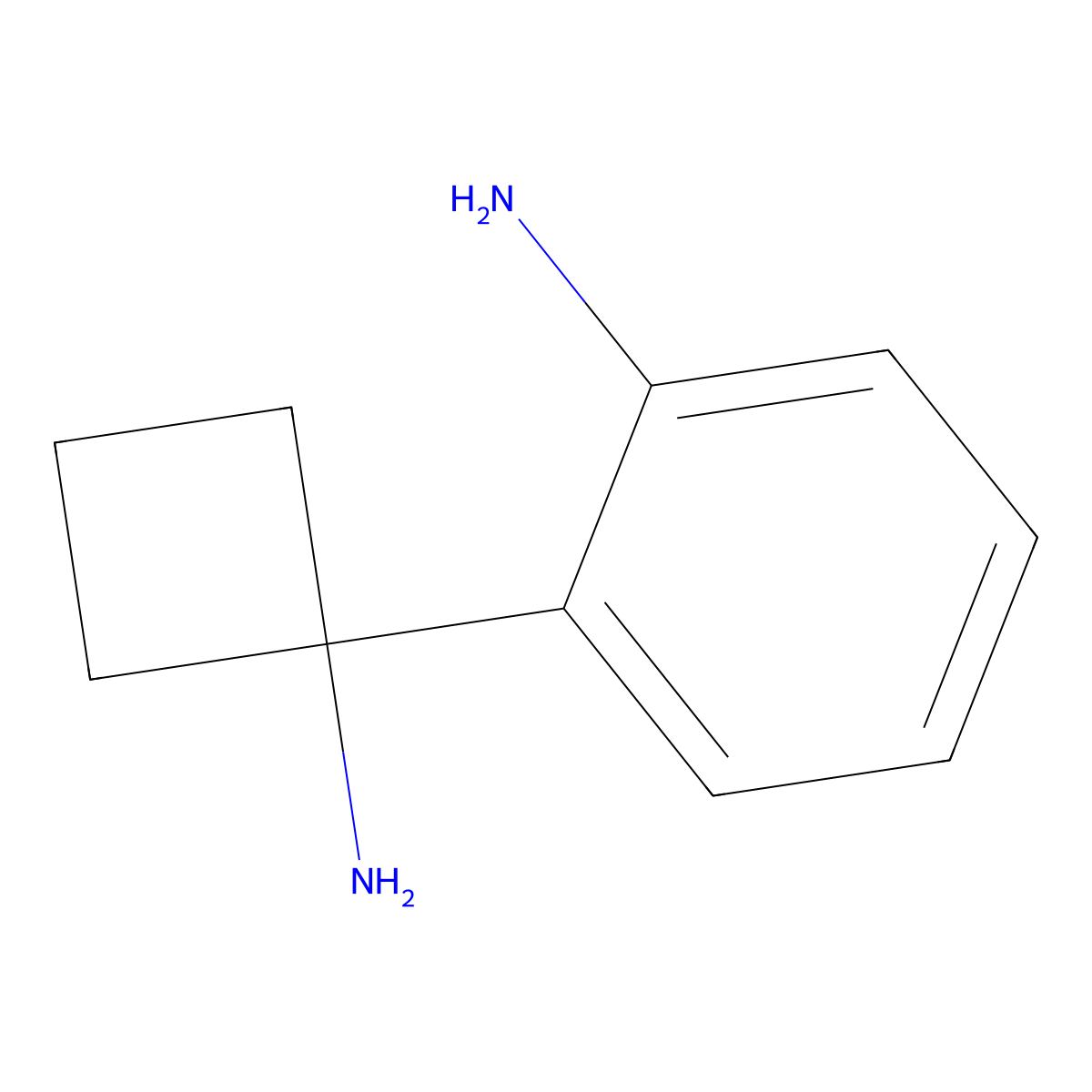 2-(1-Aminocyclobutyl)aniline molecular structure, CAS 1314755-20-8