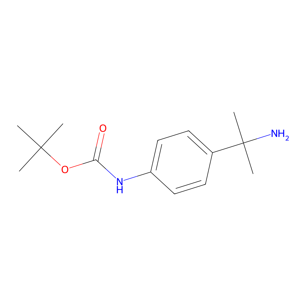 Tert-butyl N-[4-(2-aminopropan-2-YL)phenyl]carbamate molecular structure, CAS 1314755-28-6