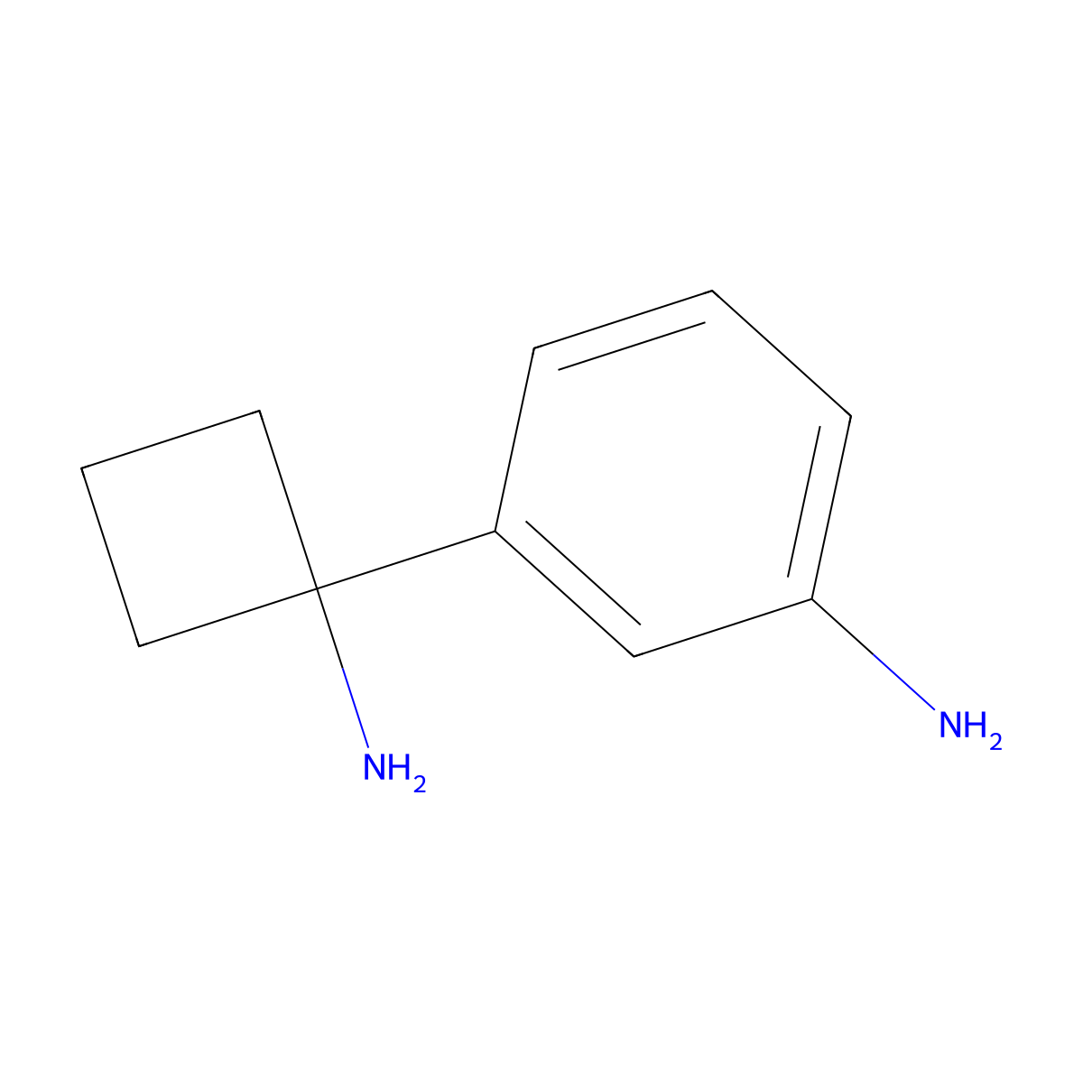 3-(1-Aminocyclobutyl)aniline molecular structure, CAS 1314755-46-8