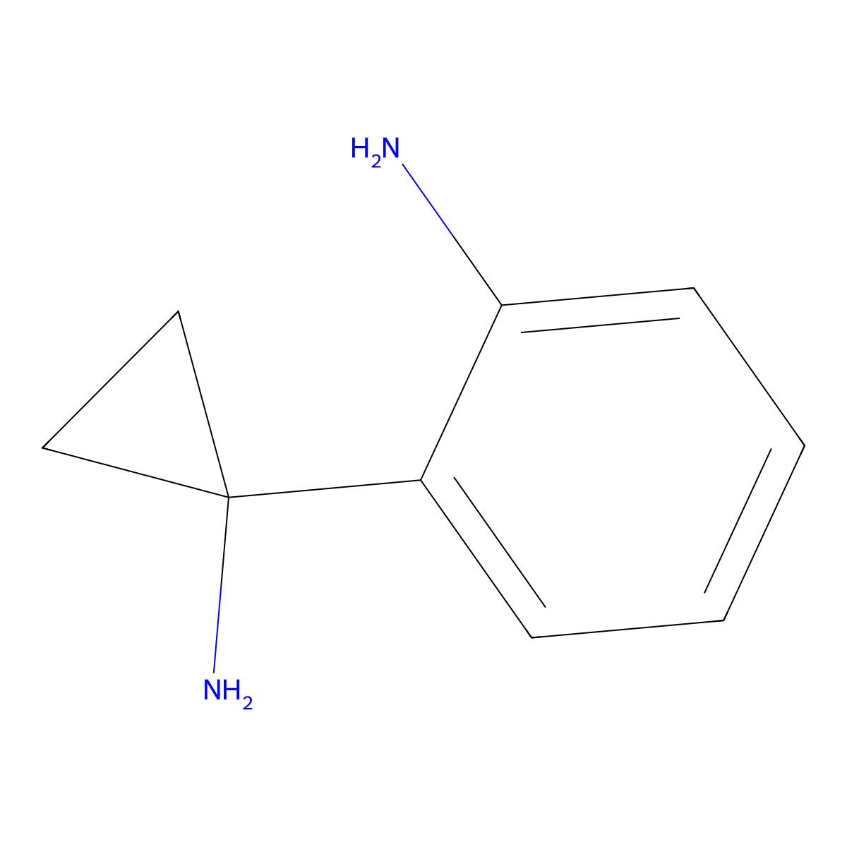 2-(1-Aminocyclopropyl)aniline molecular structure, CAS 1314761-25-5