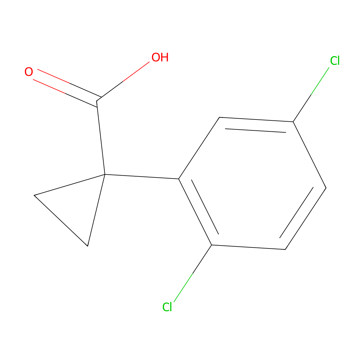 1-(2,5-Dichlorophenyl)cyclopropanecarboxylic Acid molecular structure, CAS 1314761-40-4