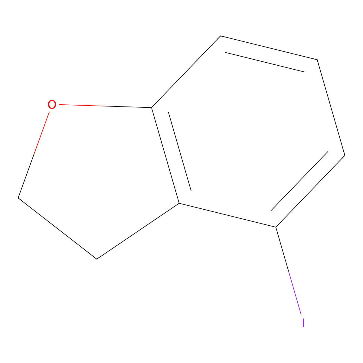 4-Iodo-2,3-dihydrobenzofuran molecular structure, CAS 1314767-80-0