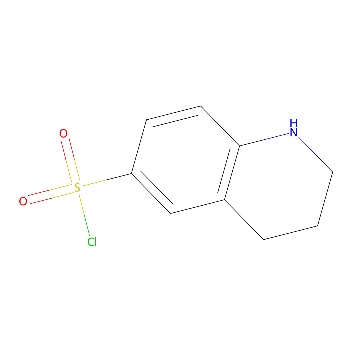 1,2,3,4-Tetrahydroquinoline-6-sulfonyl chloride molecular structure, CAS 1314774-11-2