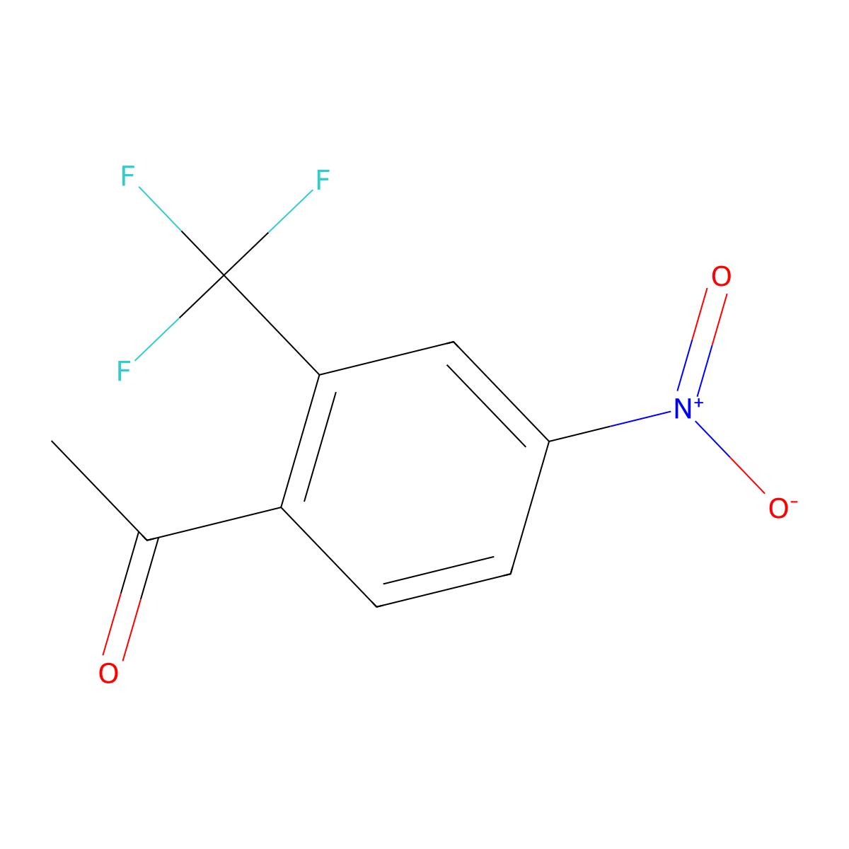 1-(4-Nitro-2-(trifluoromethyl)phenyl)ethanone molecular structure, CAS 1314777-65-5