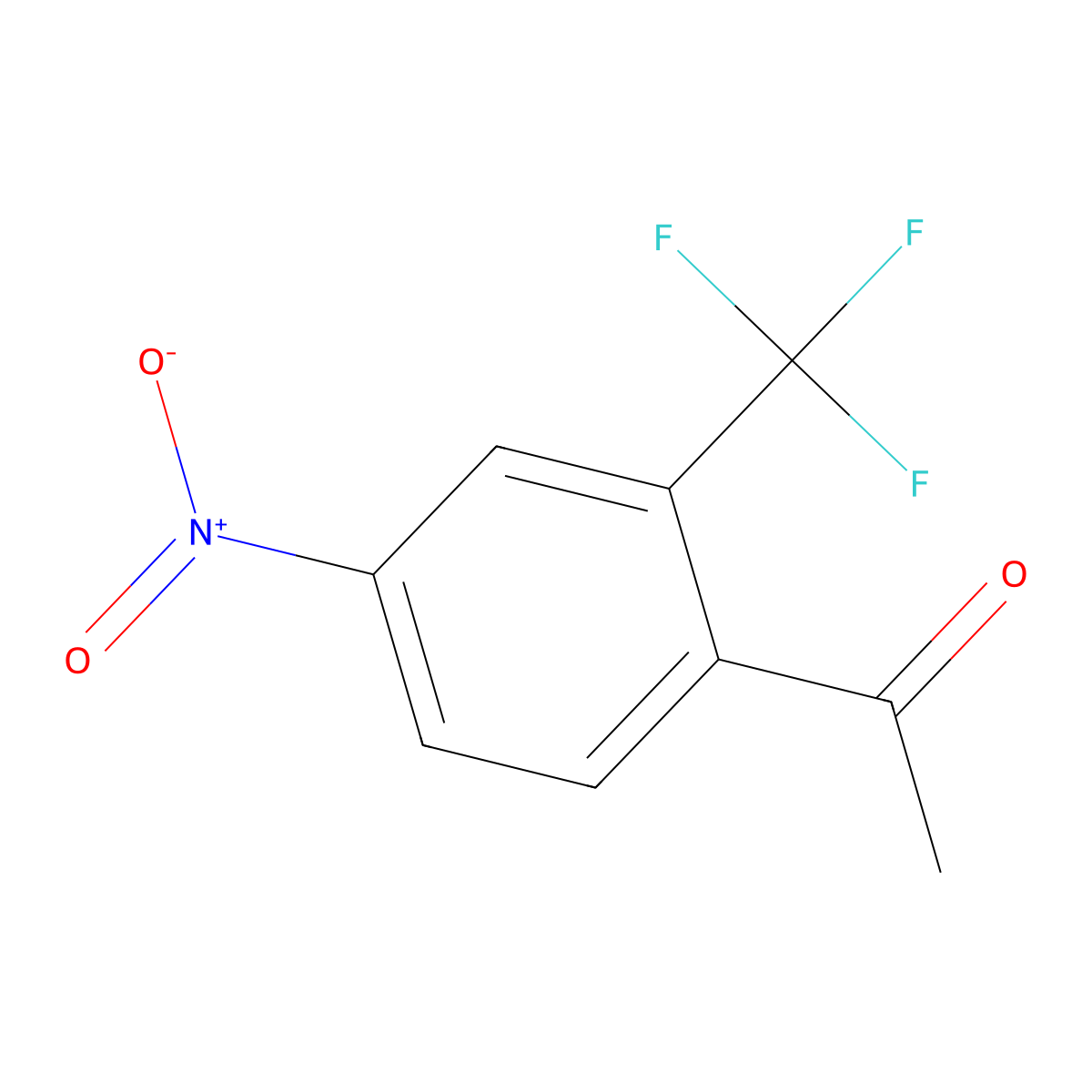 1-(4-Nitro-2-(trifluoromethyl)phenyl)ethanone molecular structure, CAS 1314777-65-5
