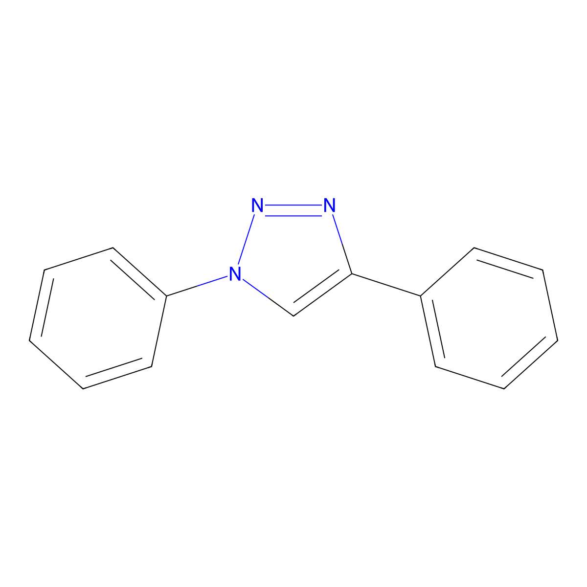 1,4-Diphenyl-1,2,3-triazole molecular structure, CAS 13148-78-2