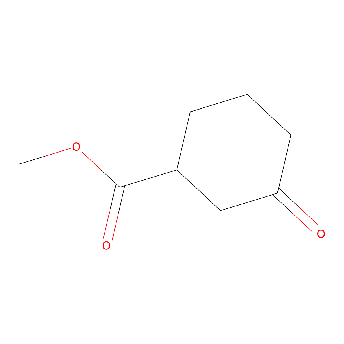 Methyl 3-oxocyclohexane-1-carboxylate molecular structure, CAS 13148-83-9