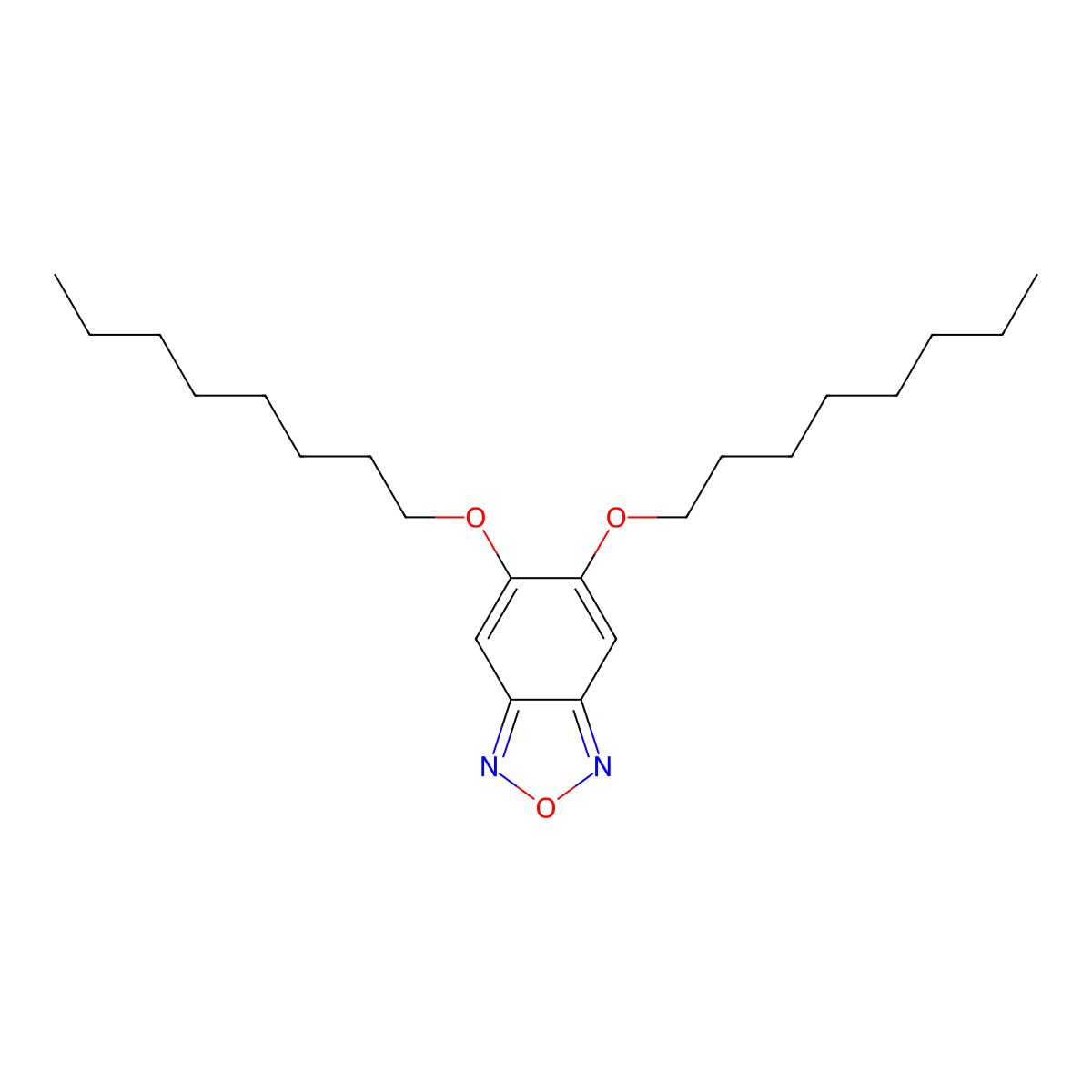 5,6-Bis(octyloxy)-2,1,3-benzoxadiazole molecular structure, CAS 1314801-34-7