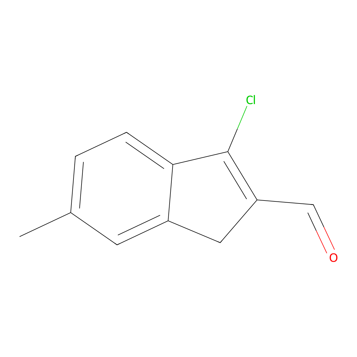 3-chloro-6-methyl-1H-indene-2-carbaldehyde molecular structure, CAS 1314802-45-3