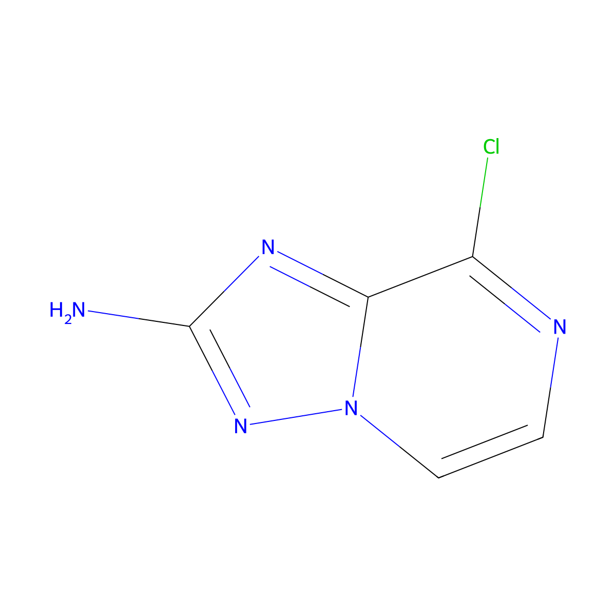8-Chloro-[1,2,4]triazolo[1,5-a]pyrazin-2-amine molecular structure, CAS 1314874-80-0