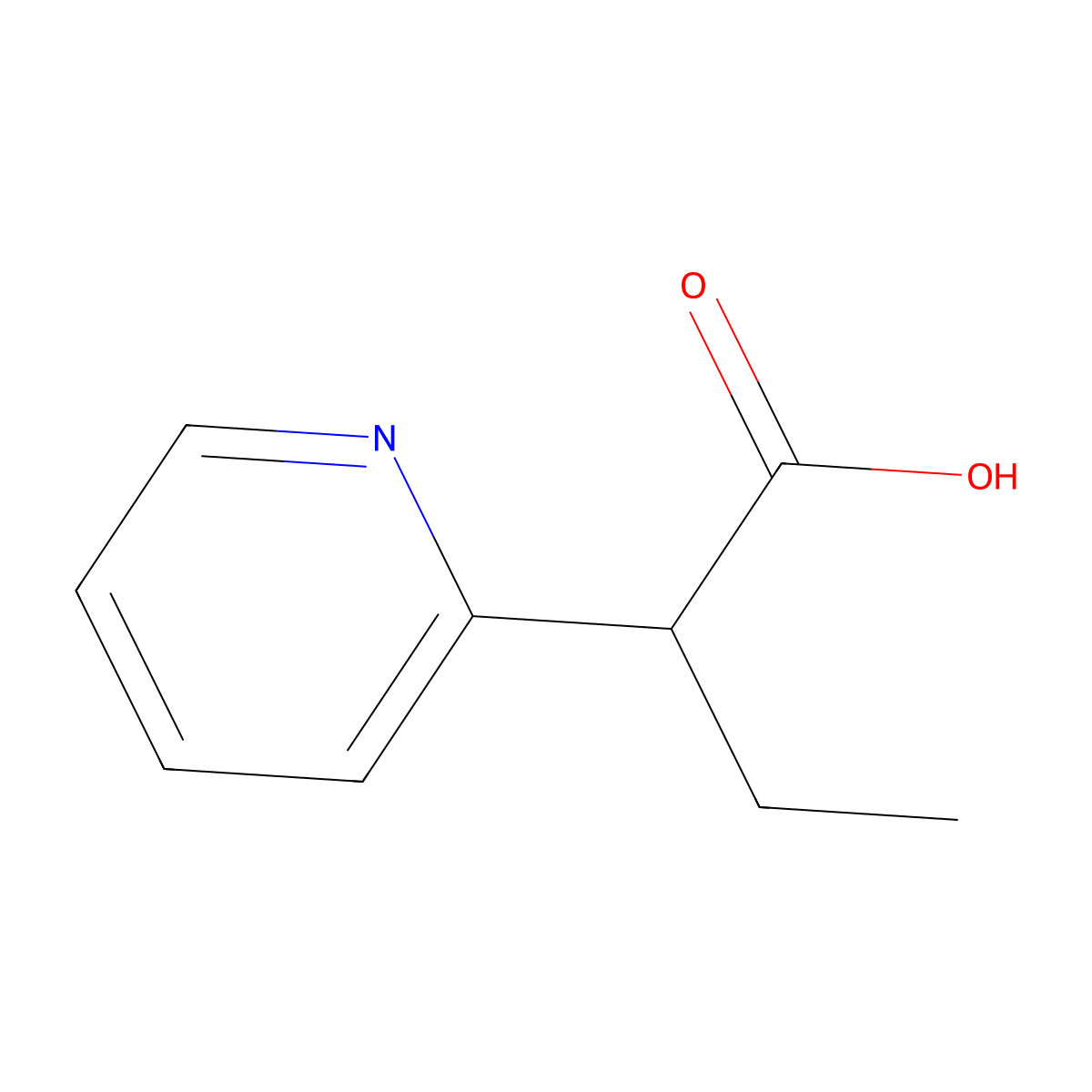 2-(Pyridin-2-Yl)Butanoic acid molecular structure, CAS 1314887-35-8