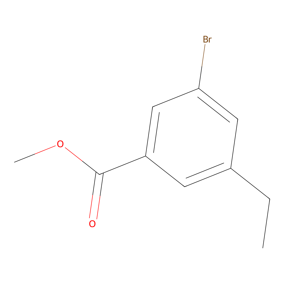 Methyl 3-bromo-5-ethylbenzoate molecular structure, CAS 1314892-39-1