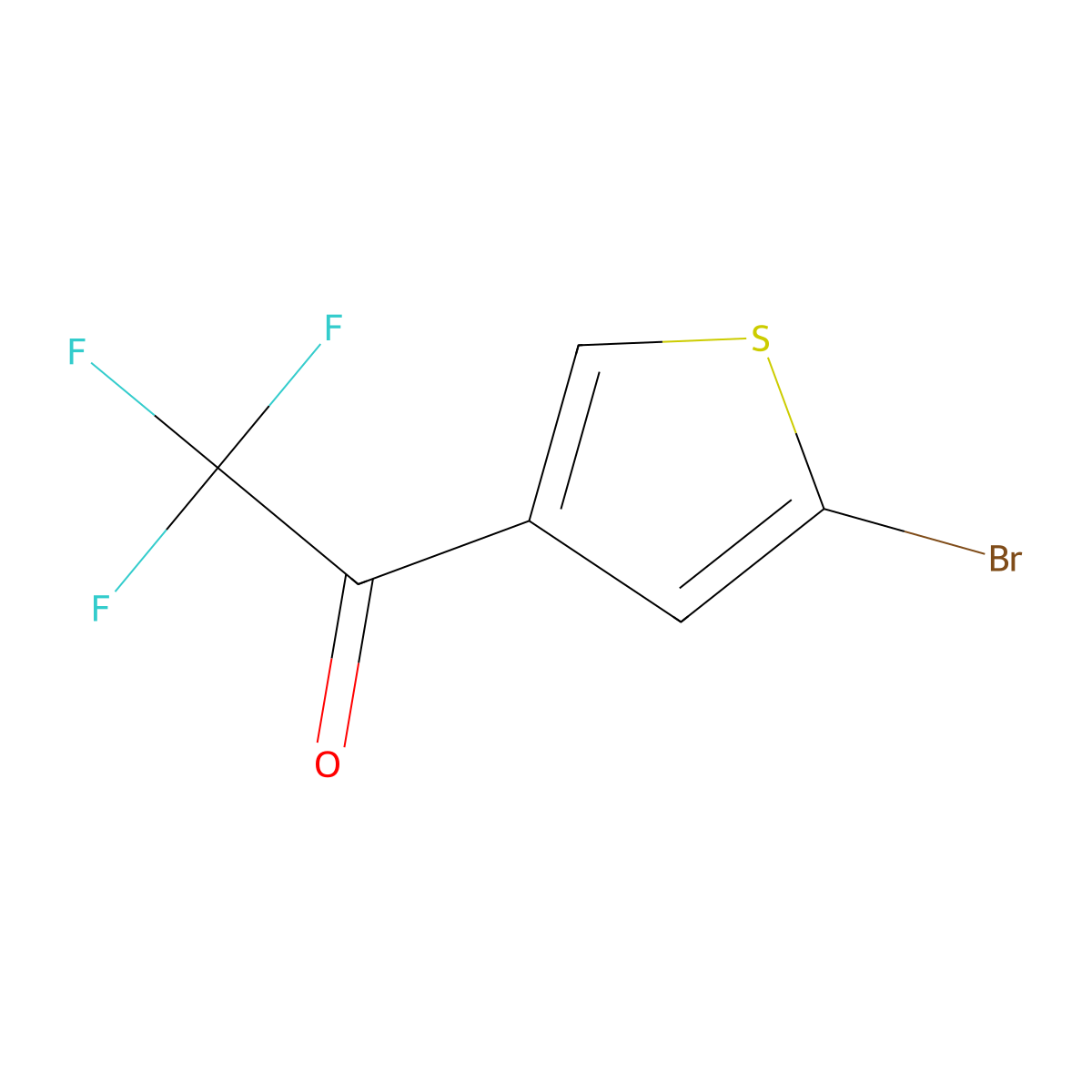 1-(5-Bromothiophen-3-yl)-2,2,2-trifluoroethanone molecular structure, CAS 1314894-46-6